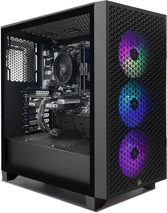 Corsair Gaming PC iCUE AMD Ryzen 4060 - MSI GeForce RTX 4060 8GB - 3000D Airflow RGB Kas - ASUS A520M-A CSM Moederbord - Vengeance 2x8GB DDR4 3600 - 1TB SSD - Windows 11