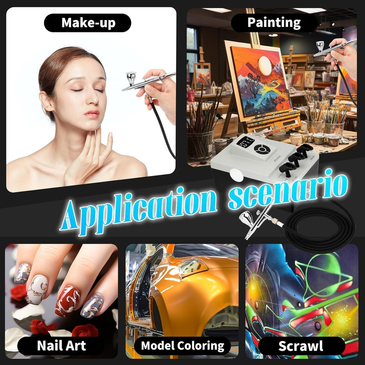85 psi airbrush-set