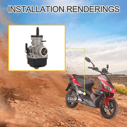 GOOFIT 28mm Carburator Phbl 28bs Vervanging voor Dellorto 2-Stroke 50-300cc Engine Scooter ATV UTV Dirt Pit Bike