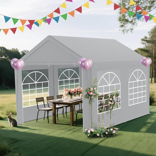Gazebo – Tuinpaviljoen – Partytent – Pergola – Tuinoverkapping – 3x6 Meter – UV-Bescherming – Gegalvaniseerd Stalen Frame