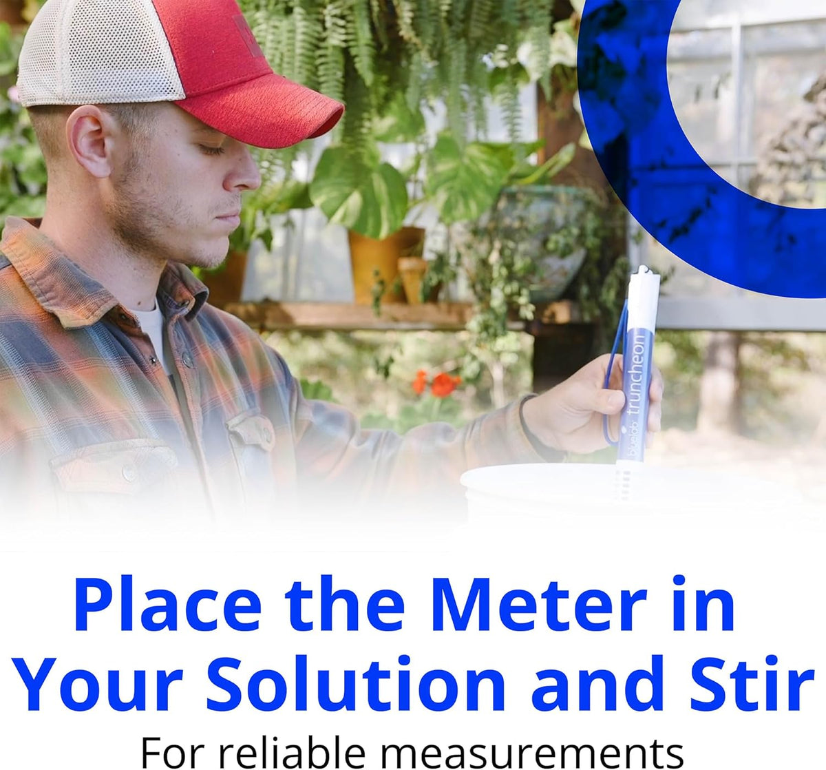 Bluelab TRUNCOMV2 Commercial Truncheon Nutrient Meter, Conductivity Measure in Solution, Increased Measurement Range