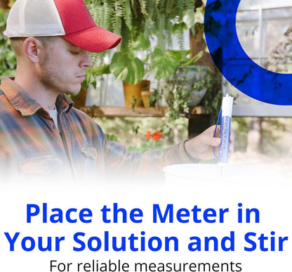 Bluelab TRUNCOMV2 Commercial Truncheon Nutrient Meter, Conductivity Measure in Solution, Increased Measurement Range