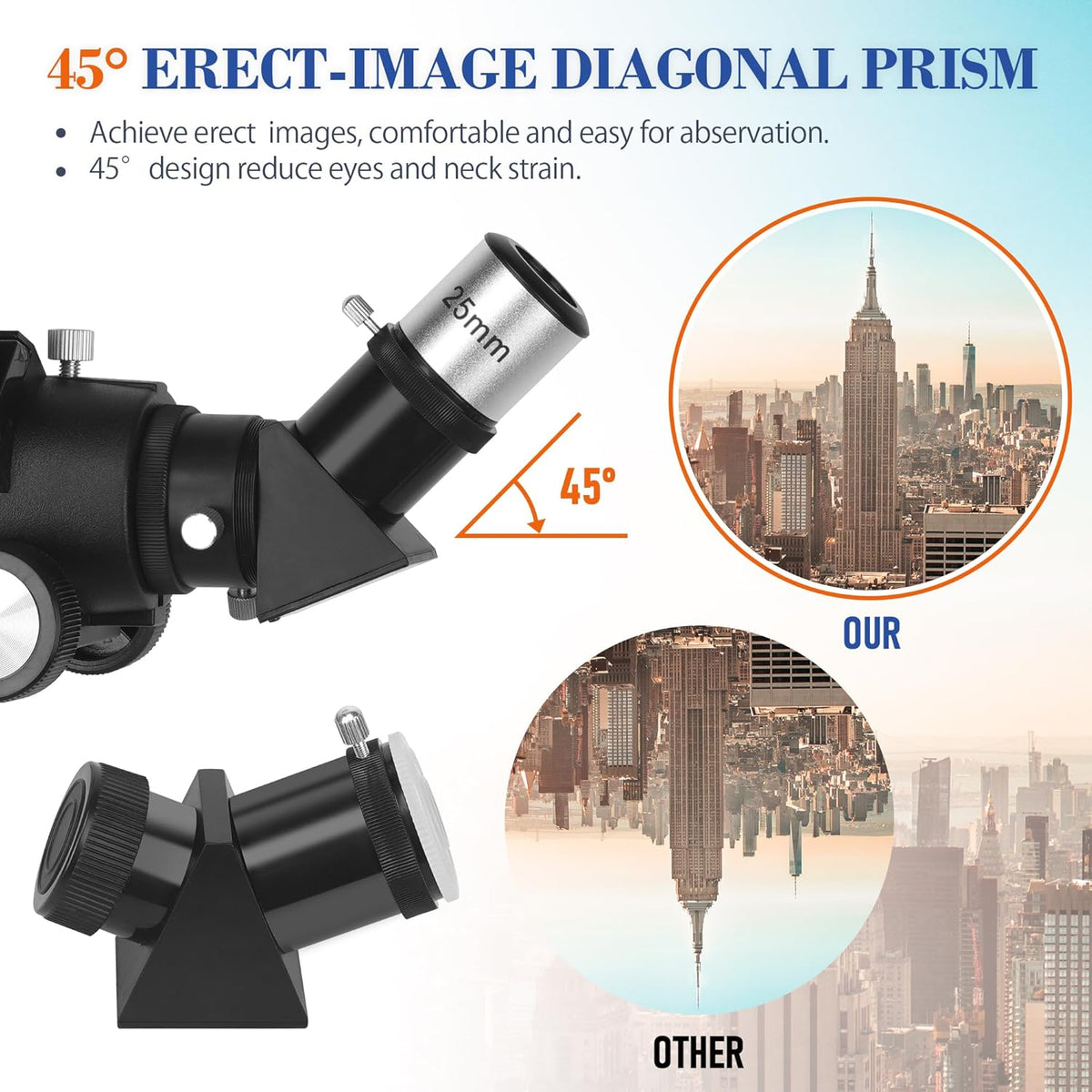Telescoop voor volwassenen astronomie, 80 mm diafragma 600 mm refractortelescoop voor kinderen en beginners, multi-coated optica hoge transmissie telescopen met statief en telefoon adapter