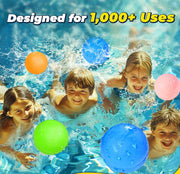 Waterballonnen - Zomerspeelgoed - Waterspeelgoed - Waterbombs - 20 Stuks - Herbruikbare - Navulbare Waterbom - Spatballen - met Snelvulling - Zelfdichtend - voor Buitenactiviteiten
