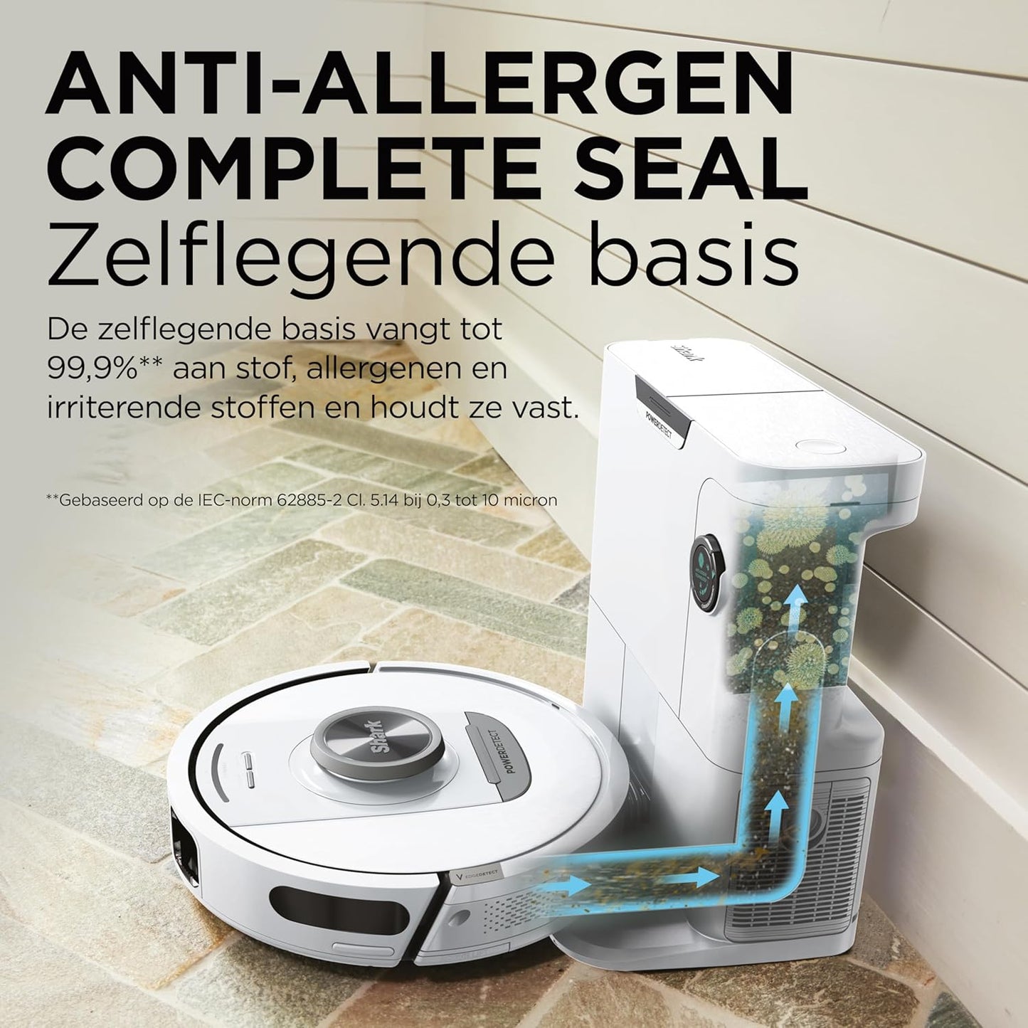 Robotstofzuiger – Robotstofzuiger en Dweil – Automatische Stofbak Leging – Slimme Vloerreiniger – Draadloze Stofzuiger – 3D- & LiDAR-Navigatie – Anti-Allergeen & Geurcontrole