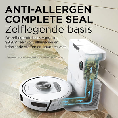 Robotstofzuiger – Robotstofzuiger en Dweil – Automatische Stofbak Leging – Slimme Vloerreiniger – Draadloze Stofzuiger – 3D- & LiDAR-Navigatie – Anti-Allergeen & Geurcontrole