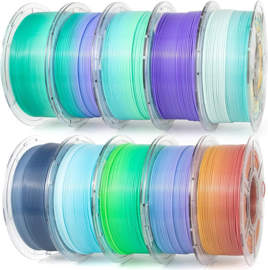 3D Filament – 3D Printer Filament – 3D Printdraad – 3D Printmateriaal – PETG Filament – Doorschijnend – Hoge Snelheid – Maatnauwkeurigheid ±0,02 mm – 10 KG