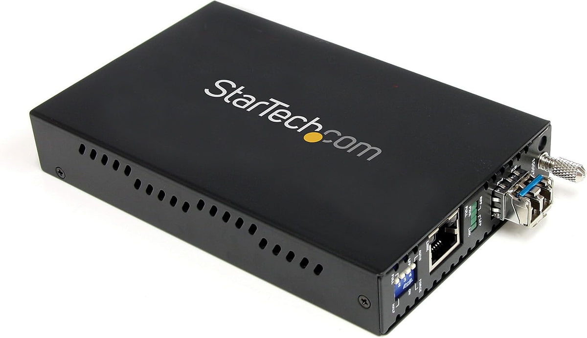 StarTech.com Gigabit Ethernet Single Mode LWL/glasvezel LC Media Converter 40 km