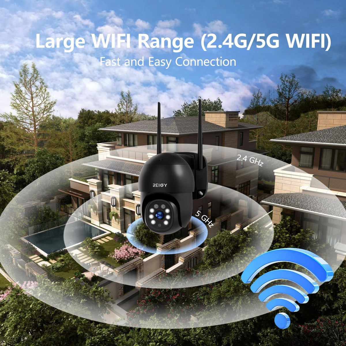 Bewakingscamera Systeem – Draadloze Beveiligingscamera – CCTV Camera Buiten – Wifi Camera Set – Outdoor Videobewaking – 16-Kanaals NVR – 4K 8MP Resolutie – 1TB Lokale Opslag