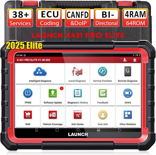 OBD2 Diagnose Tool – Autodiagnose Scanner – Foutcode Uitlezer – ECU Codeerder – Systeemtester – Bi-directionele Functie – 38+ Reset Services – CAN FD & DOIP Ondersteuning