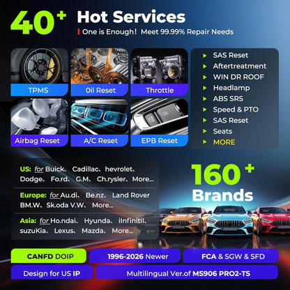 Autel MaxiCOM MK808K-BT OBD2 diagnoseapparaat auto: bidirectioneel zoals MK900-BT MK808BT Pro, upgrade van MX808S MK808S MK808BT autodiagnoseapparaat auto, 28+ dienst, alle systemen, Android 11, BT506