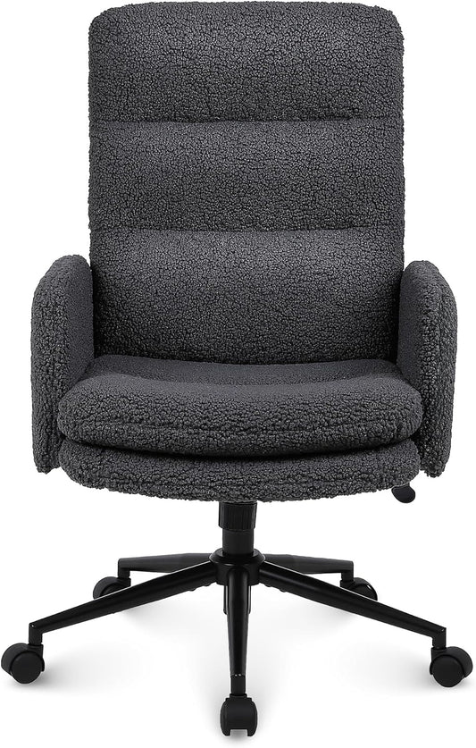 Bureaustoel – Computerstoel – Deskchair – Gamingstoel – Fauteuil – Kasjmier Bekleding – Verstelbare Hoogte – Ergonomische Hoge Rugleuning
