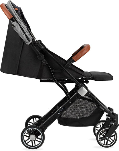 MoMi ESTELLE Vanaf 6 maanden (tot 15 kg), inklapbare kinderwagen met 5-punts riem, boodschappenmand, telescoopstang, inklapbaar