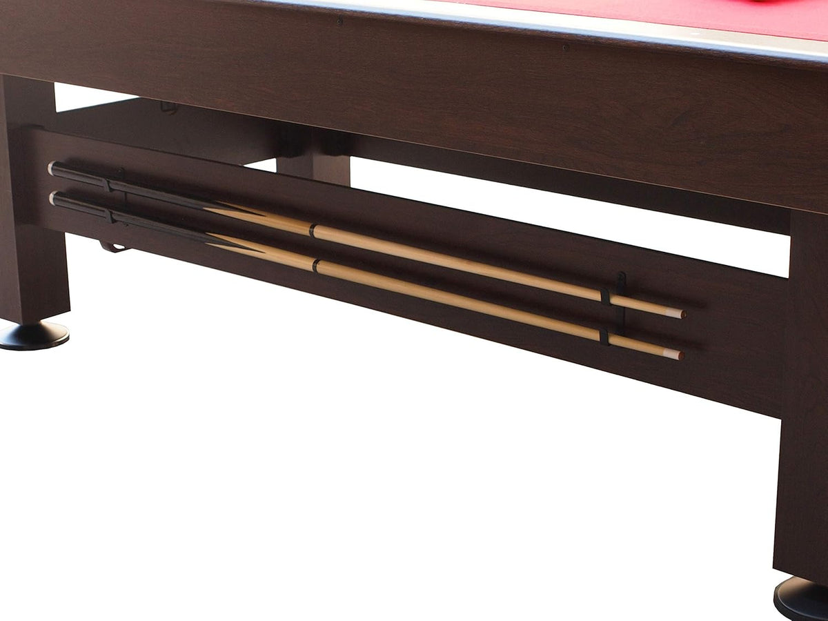 Cougar Saphir Pool Table 7ft in Brown & Red | Height Adjustable & Incl. Accessories | Indoor Billiard Table for Children & Adults - QUORE