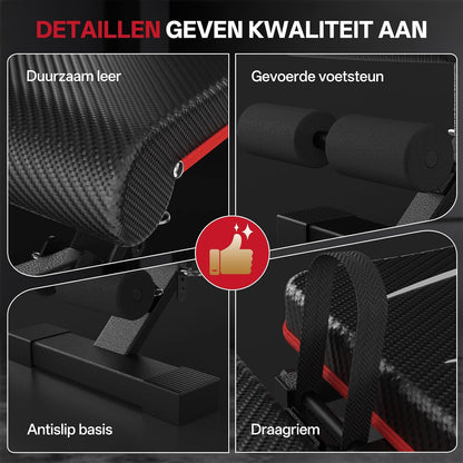 PASYOU Opvouwbare Halterbank, Belastbaarheid 300kg, Verstelbare Multifunctionele Fitnessbank voor Fullbody Training, Sportbank met Grepen voor Thuis en Sportschool (PA350)