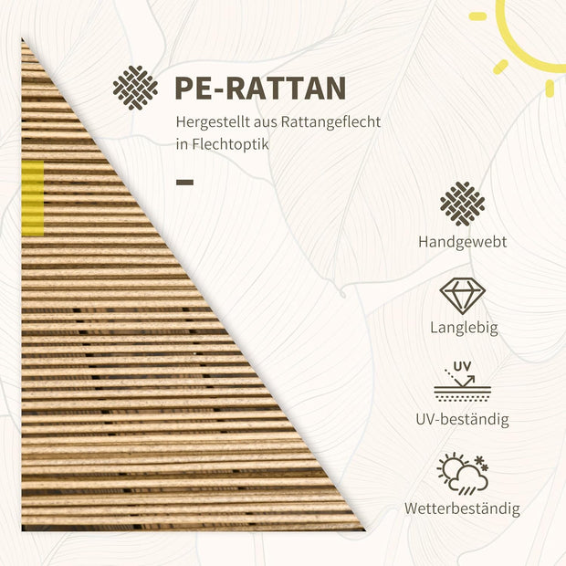 Tuinstoelen - Tuinmeubelen - 3-Delige - Tuin Eettafelstoelen - Inklapbaar Stoelen & Tafel - Weerbestendig - Stabiel - met Kussen - voor Terras - Balkon - Staal - 46 x 37 cm Tafel - 62 x 65 x 78 cm Stoel - Zand/Zwart