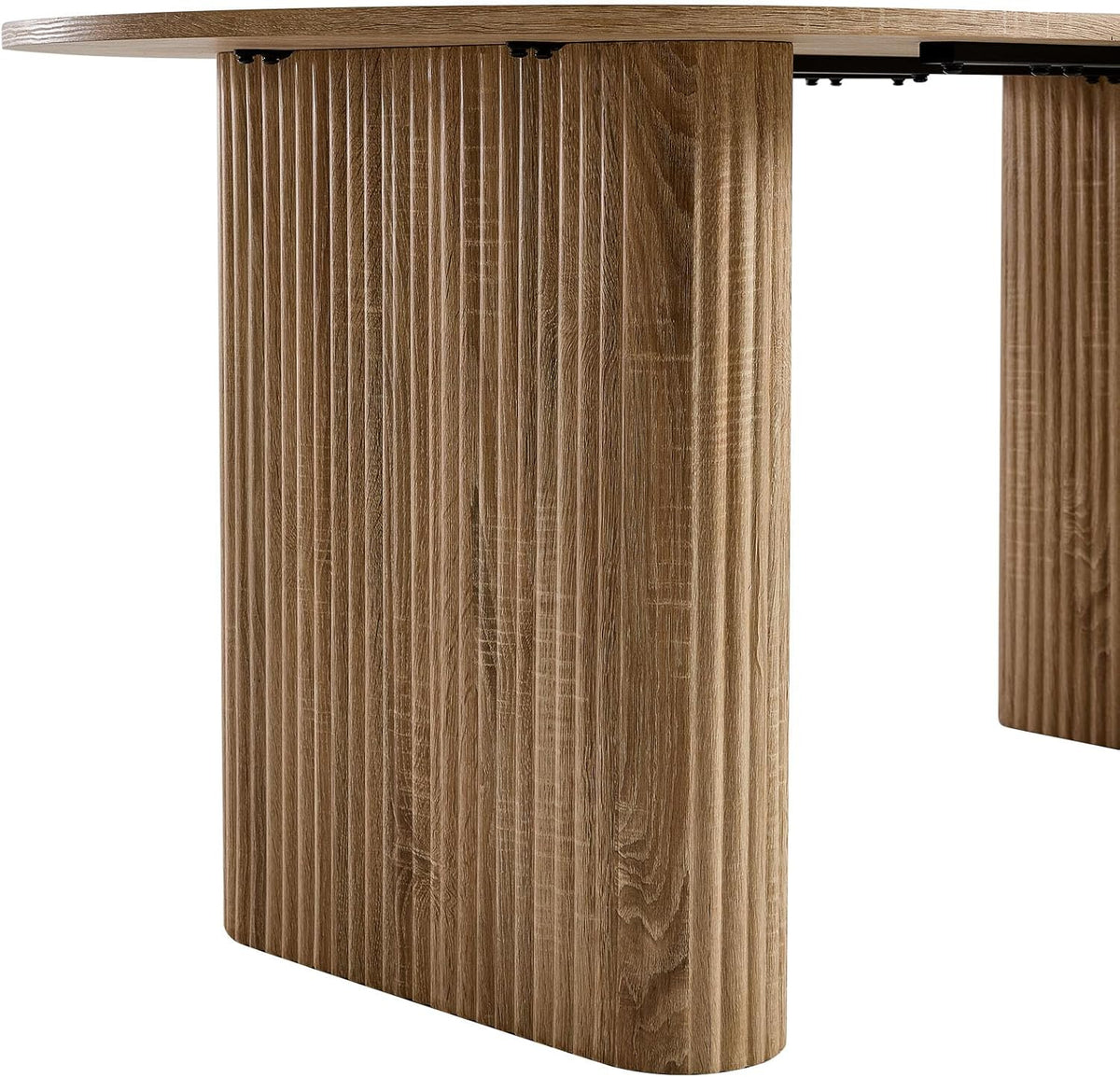 Grote Ovale Eettafel – Ovale Tafel – Keukentafel – Werktafel – Vergadertafel – MDF Houtlook – 180 x 90 cm – Rustiek & Stevig Ontwerp