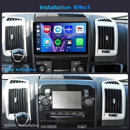 4+64G Autoradio – Multimedia Systeem – Navigatiesysteem – Touchscreen Radio – Draadloze CarPlay – Android 15 OS – 9 Inch In-Cell Scherm – GPS Met Wifi