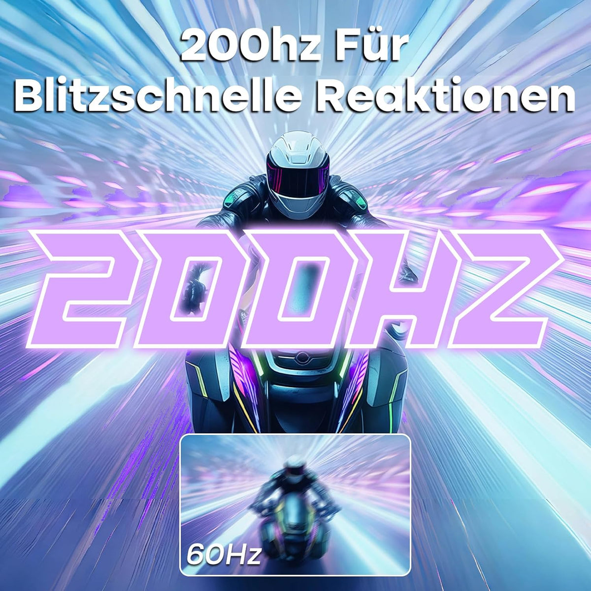 Monitor da Gaming Amzfast 24 Pollici - 200Hz, FHD 1920x1080, Fast IPS, 1ms MPRT, 80% DCI-P3, 110% sRGB, HDR, Anti-Luce Blu, Adaptive Sync, VESA 75x75, HDMI 2.0/DP 1.4, Bianco - AMZG24X1W - QUORE