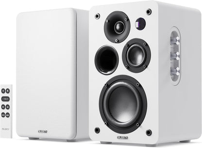 Actieve Boekenplankluidsprekers Wit – Boekenplank Speakers – Hifi Speakers – Tv Speakers – Pc Speakers – 2.2 Stereosysteem – 4 Inch Woofer