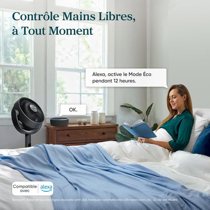 Intelligente Staande Ventilator – Ventilator – Vloerventilator – Koelventilator – Slaapkamerventilator – 20 dB Stil – WiFi App en Spraakbediening