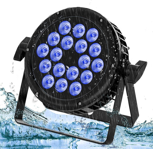 Par LED Lamp – Stage Light – Disco Licht – RGBW Spot – LED Verlichting – Waterdicht IP65 – 180W Metalen Behuizing – DMX 4/8 Kanaalsysteem