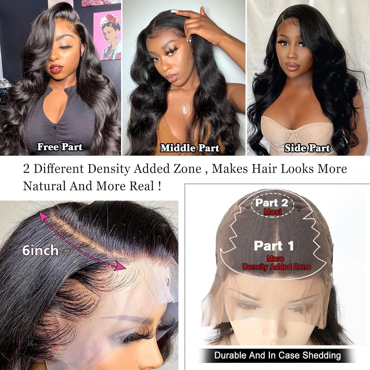 13x6 HD Lace Front Pruik – Pruik van Echt Haar – Haarpruik – Lace Wig – Human Hair Pruik – HD Transparant Swiss Lace – 18 Inch Body Wave