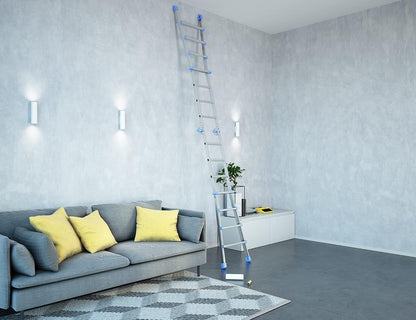 Colombo Telescopische ladder van aluminium Eiffel 4+4