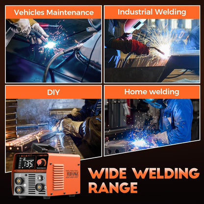 MIG135 Soldeerstation gevulde draad, zonder gas, 135 A, 220 V, elektrodensynergie, 3-in-1 MIG/ARC/lift TIG IGBT inverter lasapparaat met 1,0 mm draad, MIG-laspistool