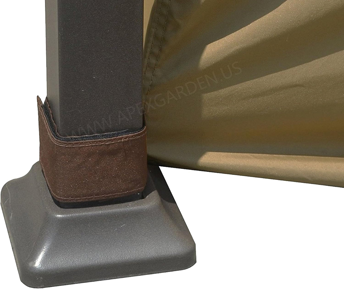 APEX GARDEN Universele privacygordijnset voor paviljoen van 35 x 30 cm (beige)
