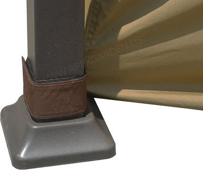 APEX GARDEN Universele privacygordijnset voor paviljoen van 35 x 30 cm (beige)