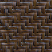 Tuinstoelen - Klapstoel - Vouwstoel - Campingstoel - Buitenstoelen - Verstelbaar Rugleuning - Armleuningen - Opklapbaar - 7-voudig - voor - Terras - Tuin - Camping - PE Rotan - Staal - 58 x 71 x 111 cm - Zwart/Donkerbruin