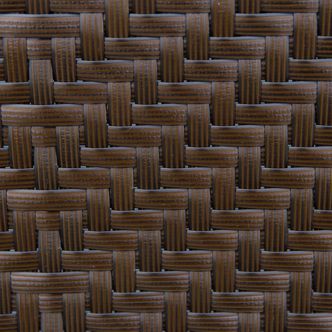 Tuinstoelen - Klapstoel - Vouwstoel - Campingstoel - Buitenstoelen - Verstelbaar Rugleuning - Armleuningen - Opklapbaar - 7-voudig - voor - Terras - Tuin - Camping - PE Rotan - Staal - 58 x 71 x 111 cm - Zwart/Donkerbruin