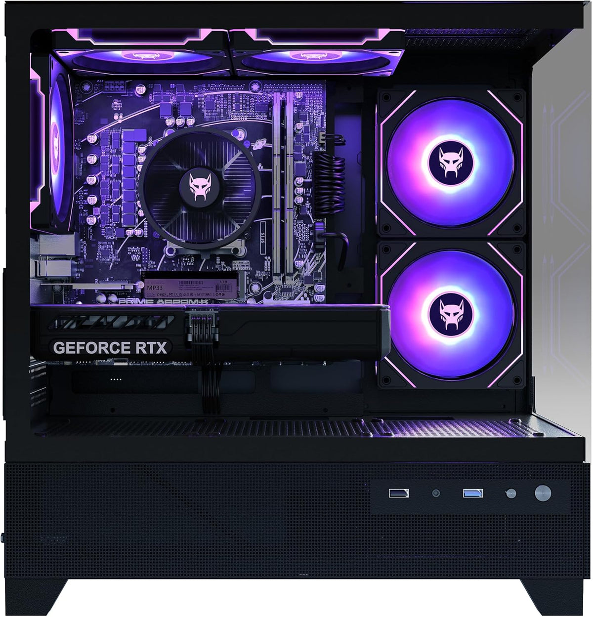 BEASTCOM Q5 | Pro Gaming | PC Gamer | AMD Ryzen 5 5500 6X 4.20 GHz 12 Threads | NVIDIA RTX 3050 8Go | 16Go RAM | 1To NVMe SSD | HDMI | USB 3.2 | WiFi | Windows 11 Pro