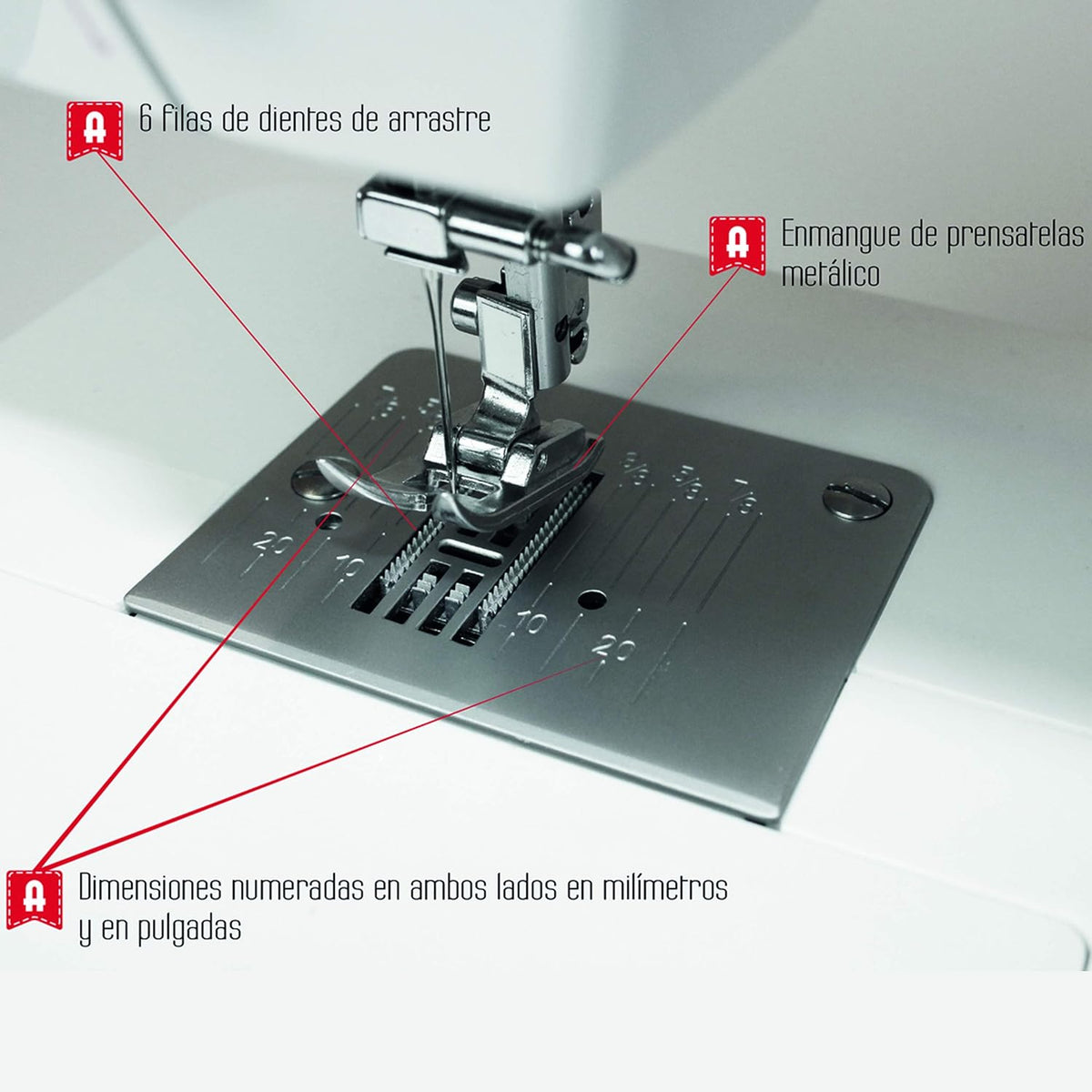 Naaimachine – Stikmachine – Huishoudnaaimachine – Naaimachine Voor Beginners – Hobbynaaimachine – 31 Steekprogramma’s – Automatische Steekinstelling Voor Elastische Stoffen