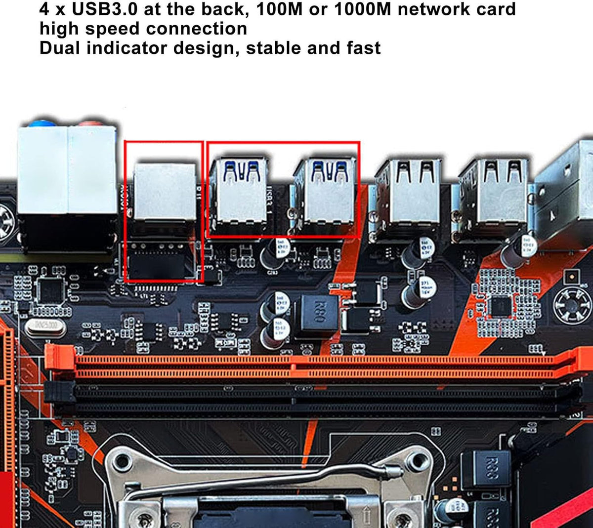 X99 Moederbord CPU Combo, LGA 2011-3 E5 2620 V3 CPU Moederbord Set Ondersteuning 4 Kanaals DDR4 Geheugen, WiFi Module, Gigabit Netwerkkaart PC Moederbord voor Desktop