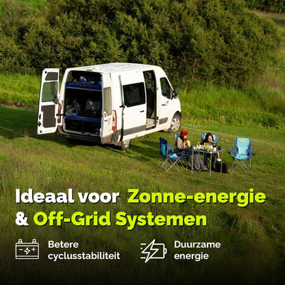 Electronicx GEL Accu 12V 140Ah – Deep Cycle 140Ah onderhoudsvrij voor camper, caravan, boot, tuinhuis, off-grid zonnepaneel, energieopslag – 393×175×190 mm – GEL serviceaccu