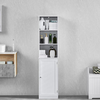 Bad Vida Milano hoog gespiegelde badkamer kast opslag Priano Tall Kleur: wit