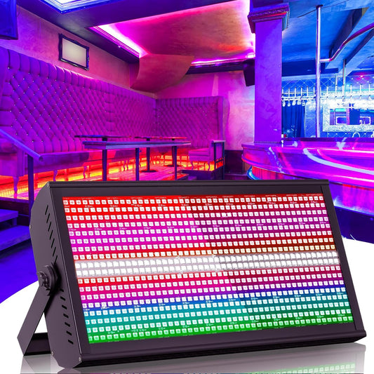 Wallwasher podiumlicht, 200 W, RGBW 768 leds, stroboscoopverlichting met DMX en geluidsactivering voor disco, DJ-bar, Kerstmis, Halloween, bruiloften