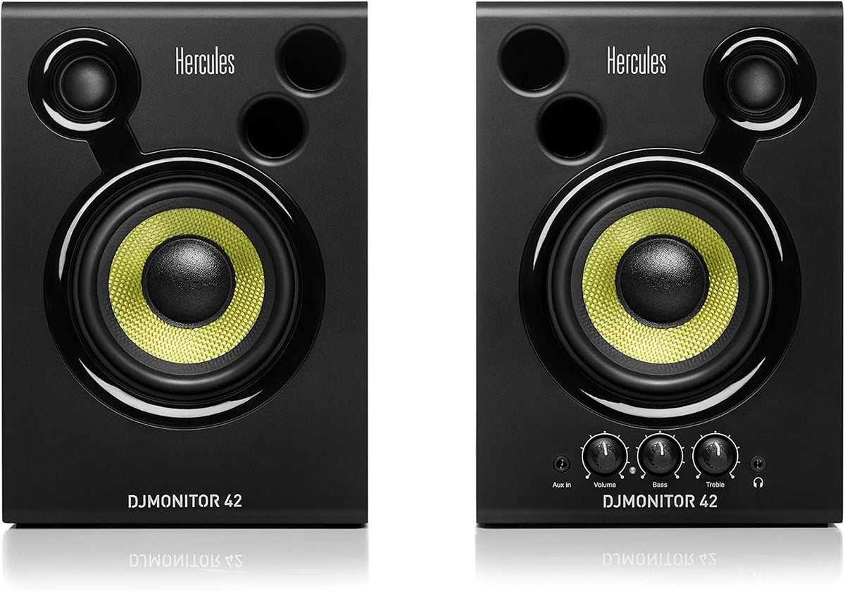 Hercules DJControl Inpulse 500 2-Deck USB DJ Controller for Serato DJ and DJUCED & Hercules DJMonitor 4-2 x 20 Watt RMS actieve DJ Monitor Speaker