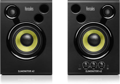 Hercules DJControl Inpulse 500 2-Deck USB DJ Controller for Serato DJ and DJUCED & Hercules DJMonitor 4-2 x 20 Watt RMS actieve DJ Monitor Speaker