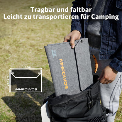 Draagbaar zonnepaneel van 80 W