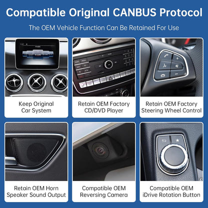 Road Top 12.3 Inch Car Radio Wireless CarPlay Android Car Touch Screen for Mercedes Benz A CLA GLA Class W176 C117 X117 X156 2016-2018 Year with NTG5.0 System, Support Mirrorlink - QUORE