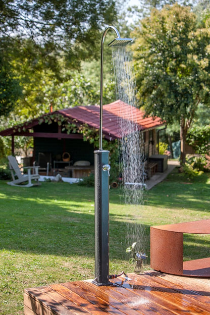 Gre SSAL18 Aluminium tuin zonnedouche met 18 l tank, bestaande uit twee delen