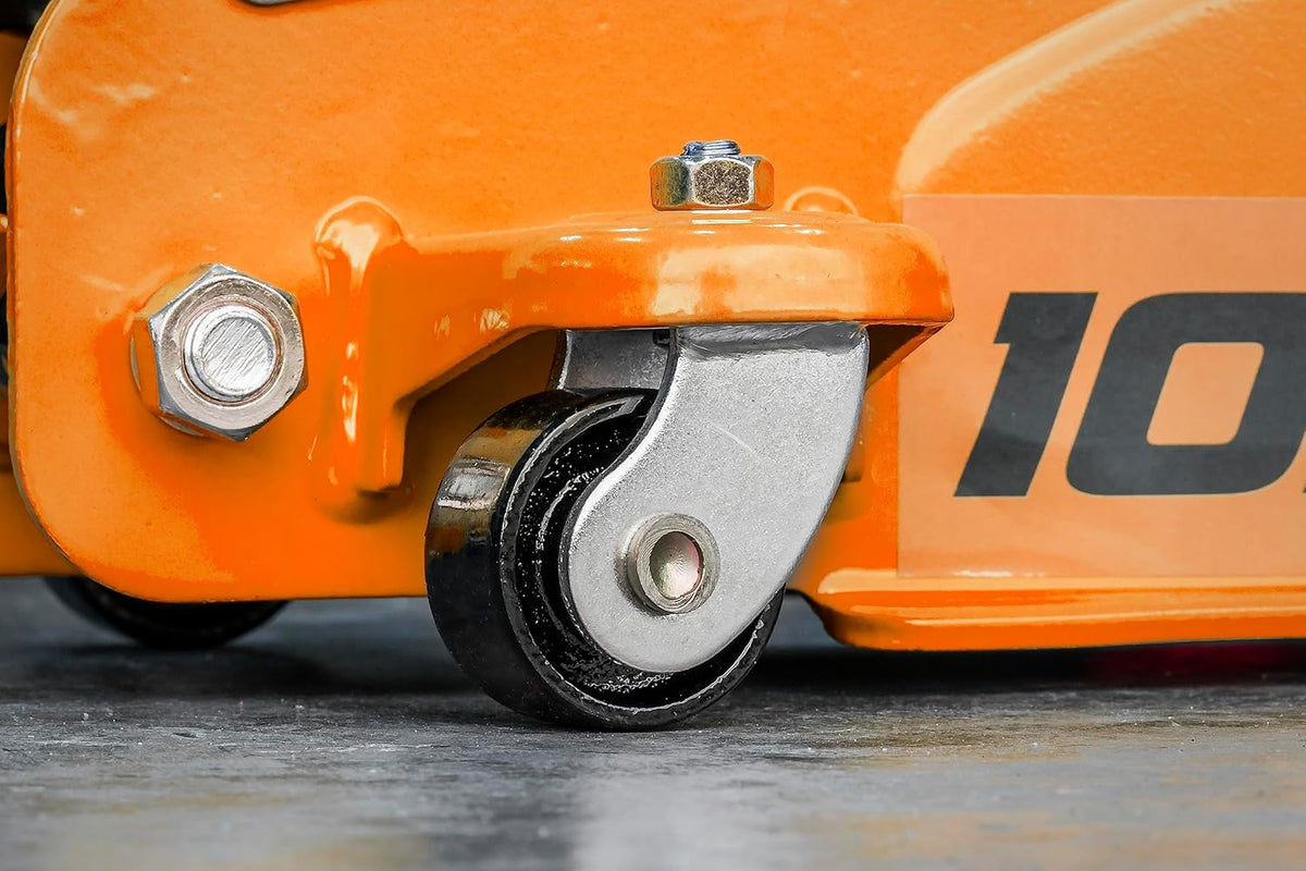 Sealey 2 Ton Trolley Jack, Car Jack, Laag Profiel Kort Chassis - Oranje - 1020LEO