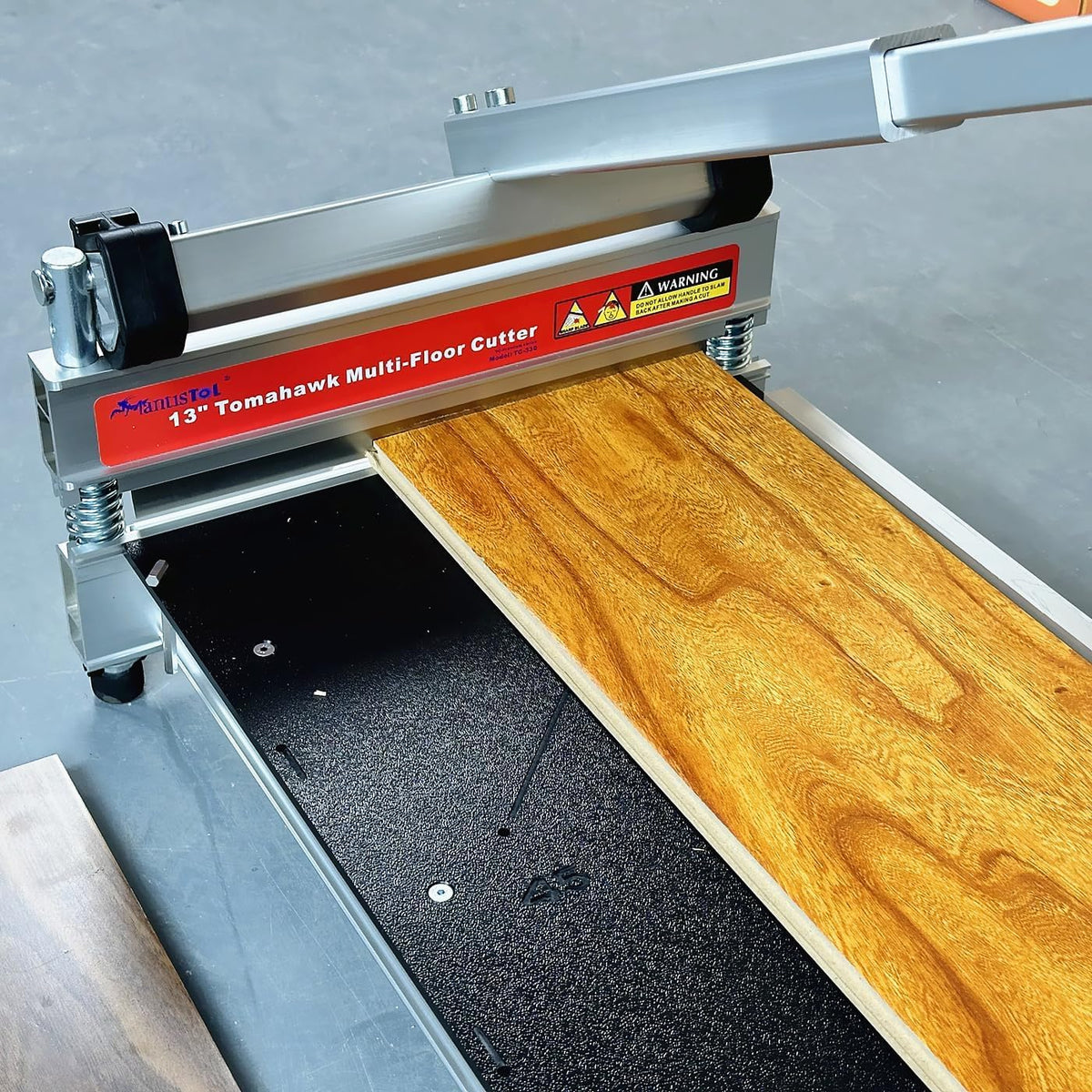 Multi-Vloer Snijder – Vloersnijder, Laminaatsnijder, Parketsnijder, Vinylsnijder – Voor Bamboe, Hardhout, HDF En MDF – Tot 33 Cm Breed, Tot 17 Mm Dik