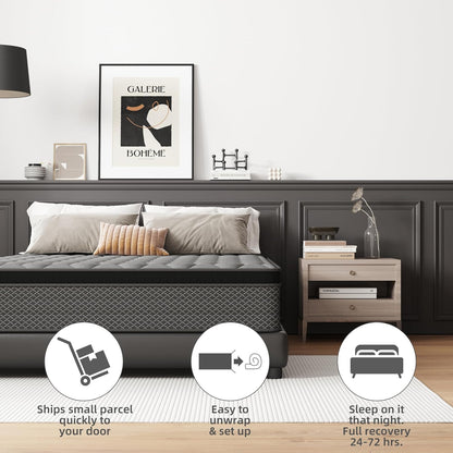 Matras 160 x 200 cm, boxspringbed, hardheidsgraad H3, geschikt voor kinderen en volwassenen, Öko-Tex gecertificeerd, ergonomisch matras met 7 zones, hoogte 20 cm