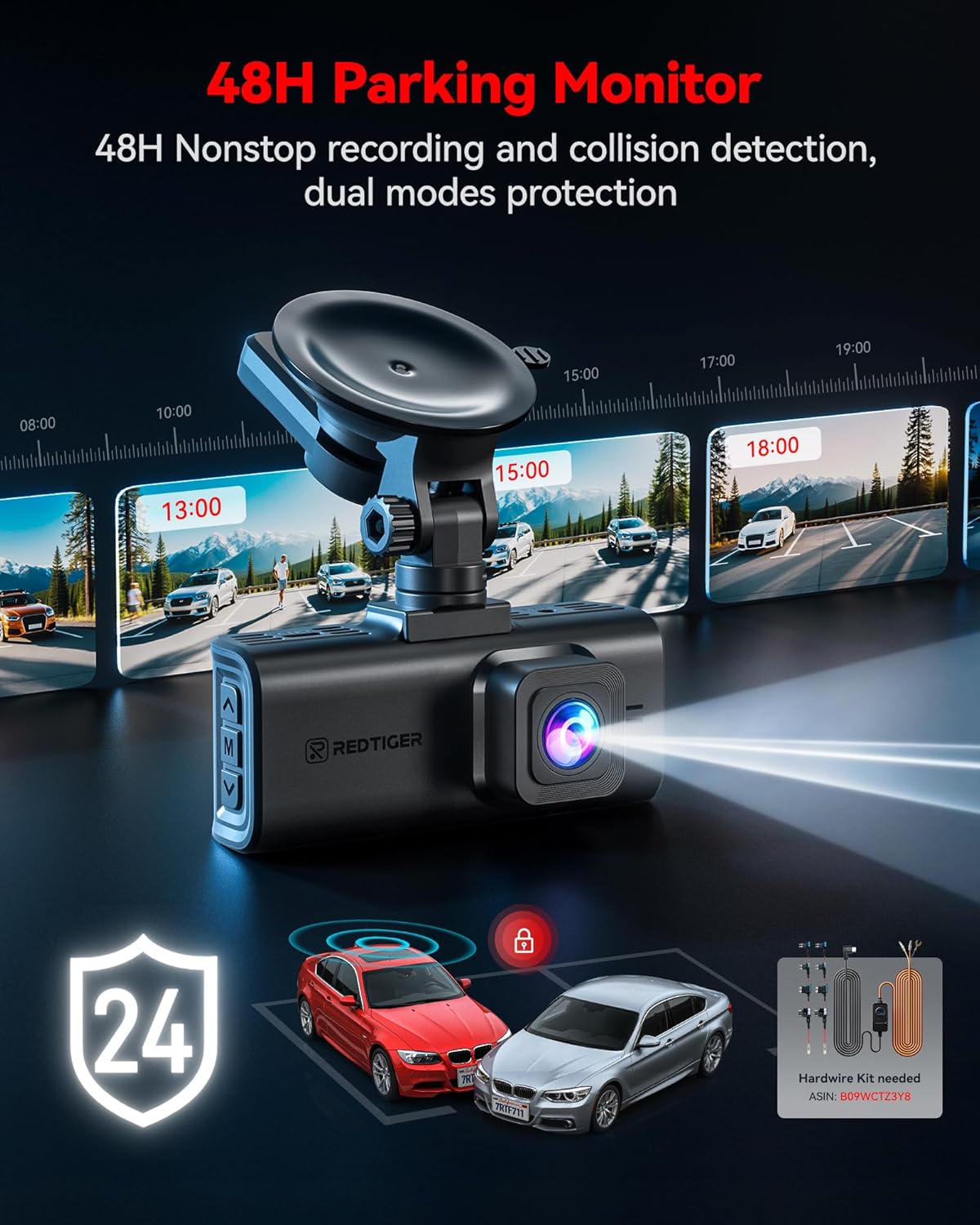 Dashcam Voor En Achter – Autocamera – Dashboardcamera – Rijregistratiecamera – Voertuigcamera – 4K UHD Voorcamera En 1080P Achtercamera – 3,18 Inch Touchscreen Met Wifi En GPS