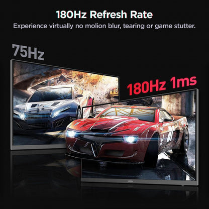 KOORUI G2421V 24 Inch Gaming Monitor,180Hz, IPS, QHD 1440P, 1ms, Adaptive Sync, VESA Mountable, HDMI/DP, Low Blue Light, 99% SRGB - QUORE