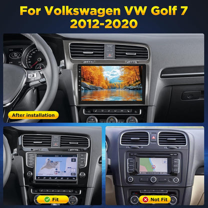 [4G+64G] Android Car Radio for Volkswagen VW Golf 7 2012-2020 with Wireless Carplay & Android Auto, 10.1 inch IPS Touch Screen Car Stereo with GPS, WiFi, 32EQ, Bluetooth 5.0, FM/RDS Radio